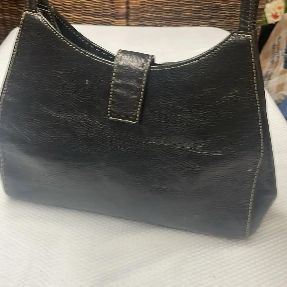 Fossil Black Leather Shoulder Bag - Picture 2 of 14